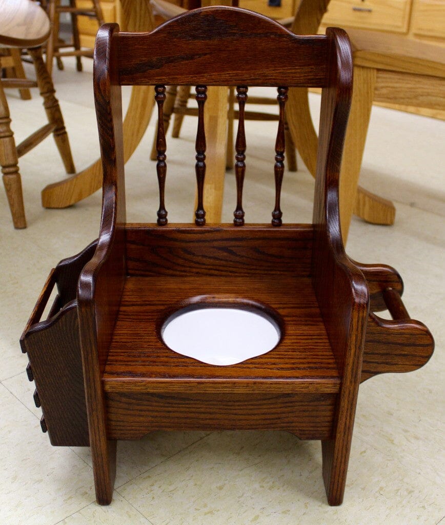 Vintage Wooden Rocking Chair high quality Potty Chair For Dolls or for Stuffed Animals