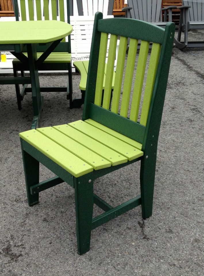 Poly Oval Picnic Table Set with Chairs