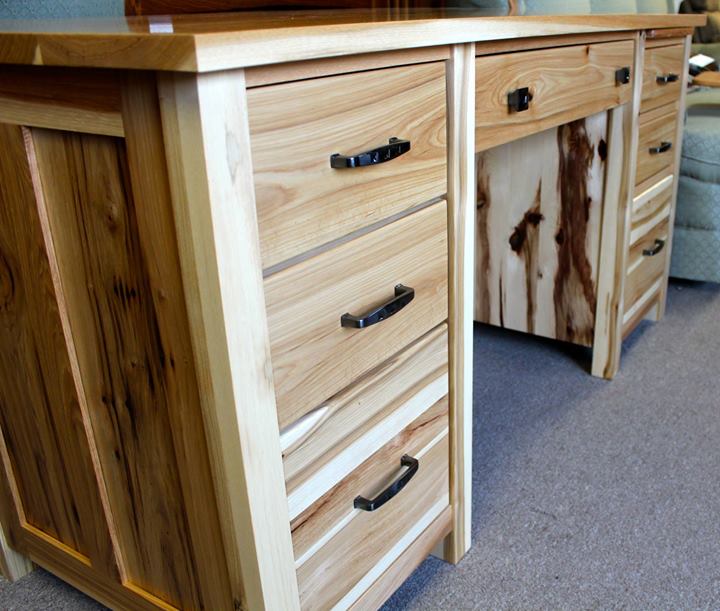 60" Coventry Executive Desk in Rustic Hickory