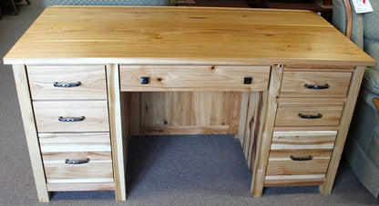 60" Coventry Executive Desk in Rustic Hickory