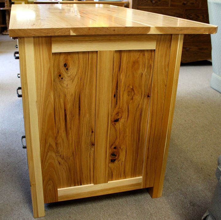 60" Coventry Executive Desk in Rustic Hickory