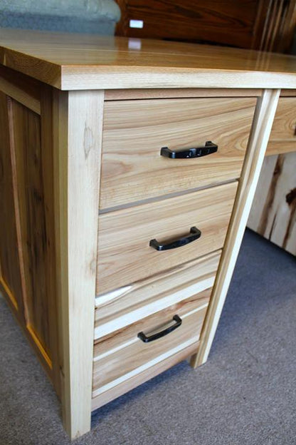 60" Coventry Executive Desk in Rustic Hickory