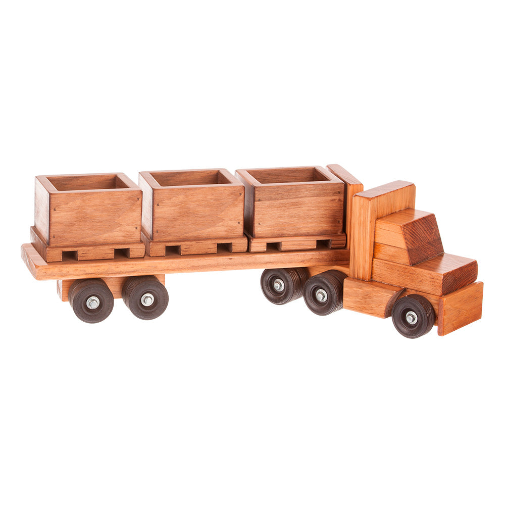 Truck with Skid Trailer and 3 Skids