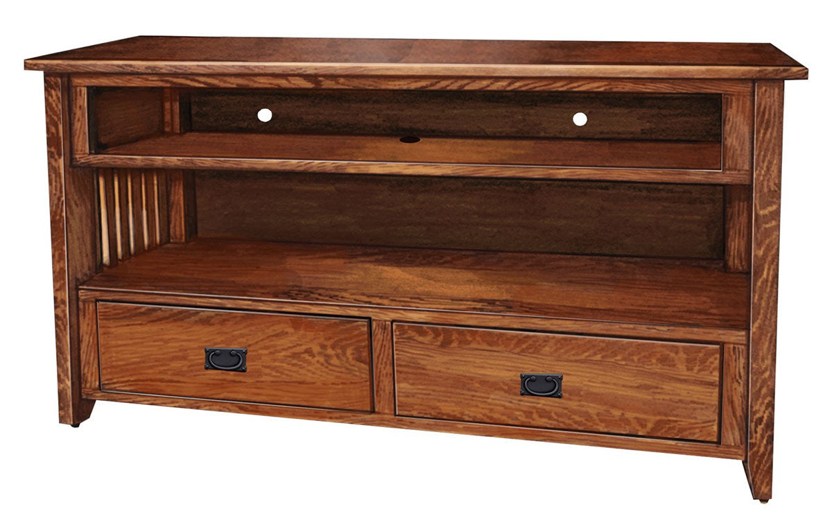 Prairie Mission  2 Drawer Open TV Stand – 52"W