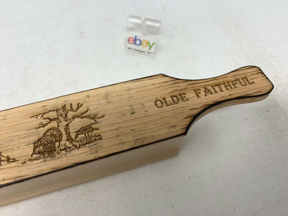 Genuinely Amish Crafted "Old Faithful" Turkey Box Call - New, Unused! Wooden!