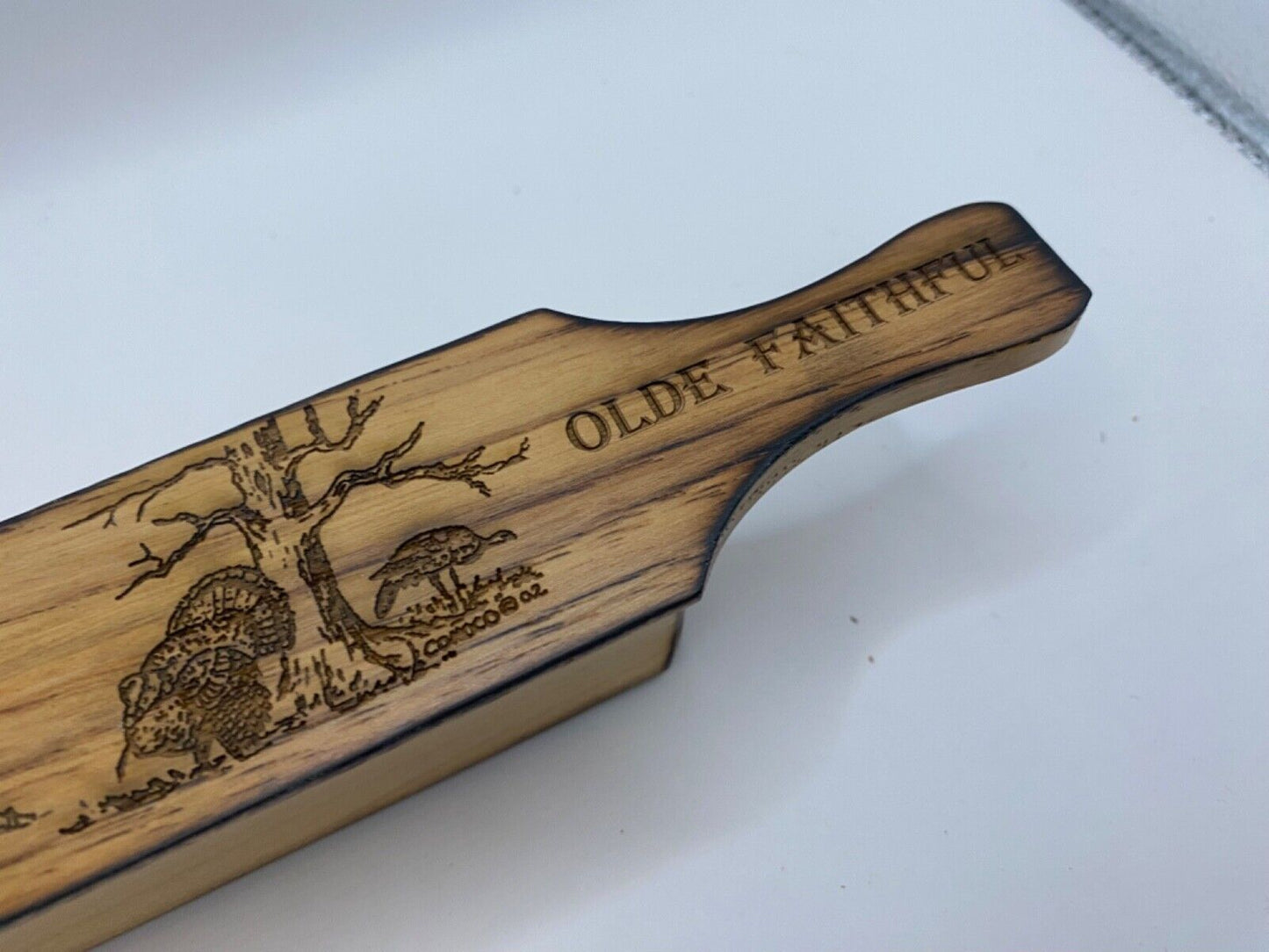 Genuinely Amish Crafted "Old Faithful" Turkey Box Call - New, Unused! Wooden!