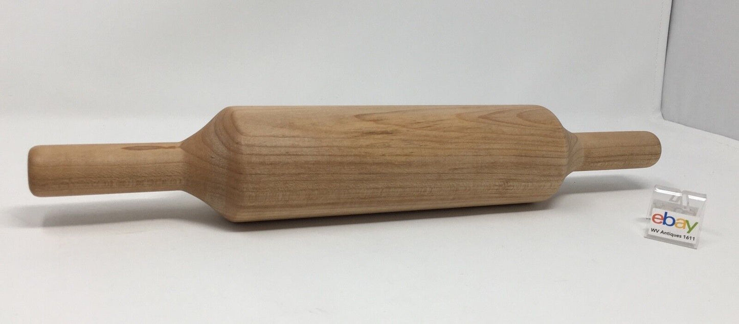 Genuinely Amish Crafted Wooden Rolling Pin - Solid Maple - 15 3/4" Long!