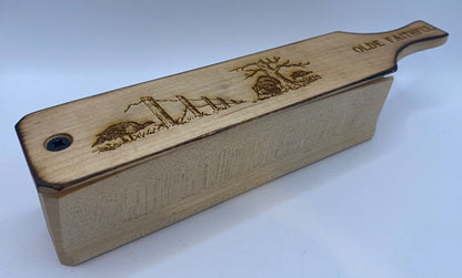 Genuinely Amish Crafted "Old Faithful" Turkey Box Call - New, Unused! Wooden!