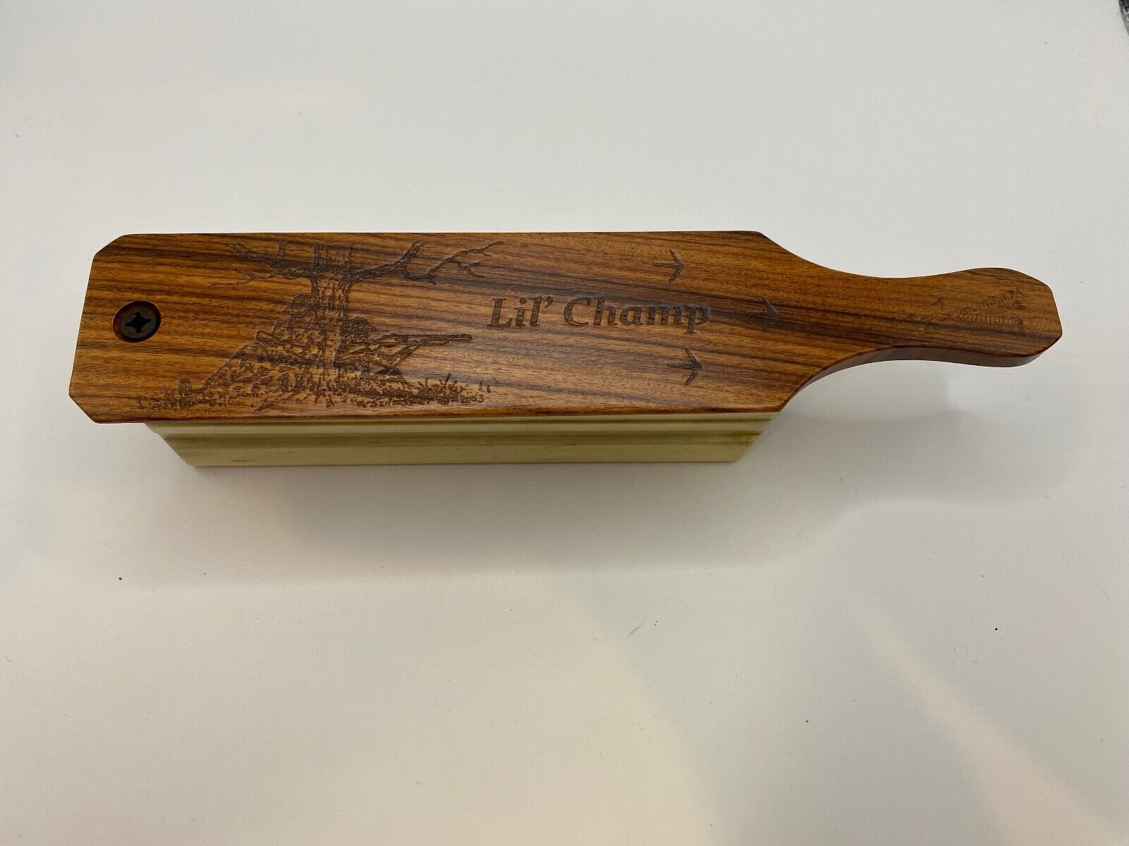 Genuinely Amish Crafted "Lil Champ" Turkey Box Call - New, Unused! Wooden!