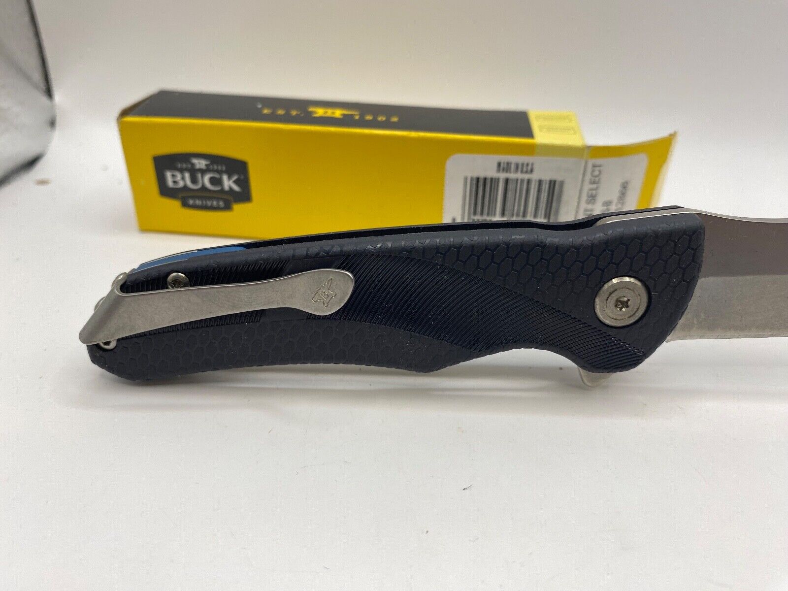 Buck USA 840 Sprint Select Folding Knife with Pocket Clip, Blue - New In Box