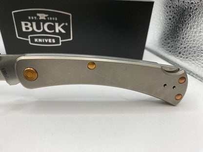 Buck USA 110 Slim Pro TRX Titanium Knife - 2023 Legacy Collection, Titanium S45V