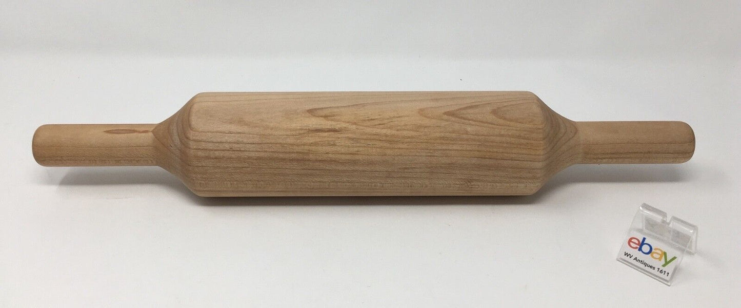 Genuinely Amish Crafted Wooden Rolling Pin - Solid Maple - 15 3/4" Long!