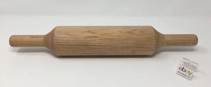 Genuinely Amish Crafted Wooden Rolling Pin - Solid Maple - 15 3/4" Long!