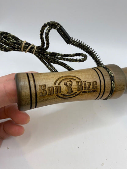 Wooden Amish Crafted Son Rize Buck / Deer Grunt Call - All Wood, Deep Sound!