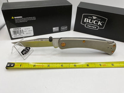 Buck USA 110 Slim Pro TRX Titanium Knife - 2023 Legacy Collection, Titanium S45V