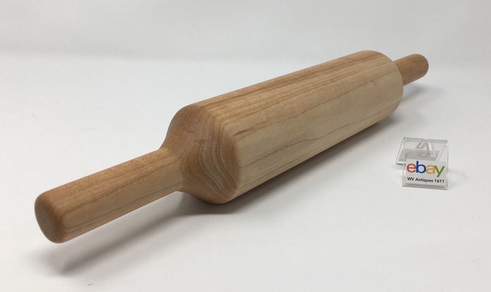 Genuinely Amish Crafted Wooden Rolling Pin - Solid Maple - 15 3/4" Long!