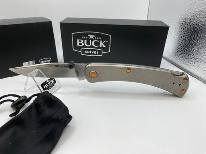 Buck USA 110 Slim Pro TRX Titanium Knife - 2023 Legacy Collection, Titanium S45V