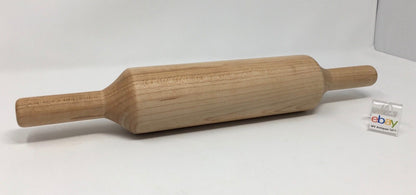 Genuinely Amish Crafted Wooden Rolling Pin - Solid Maple - 15 3/4" Long!