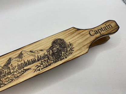 Genuinely Amish Crafted "Captain" Turkey Box Call - New, Unused! Wooden!