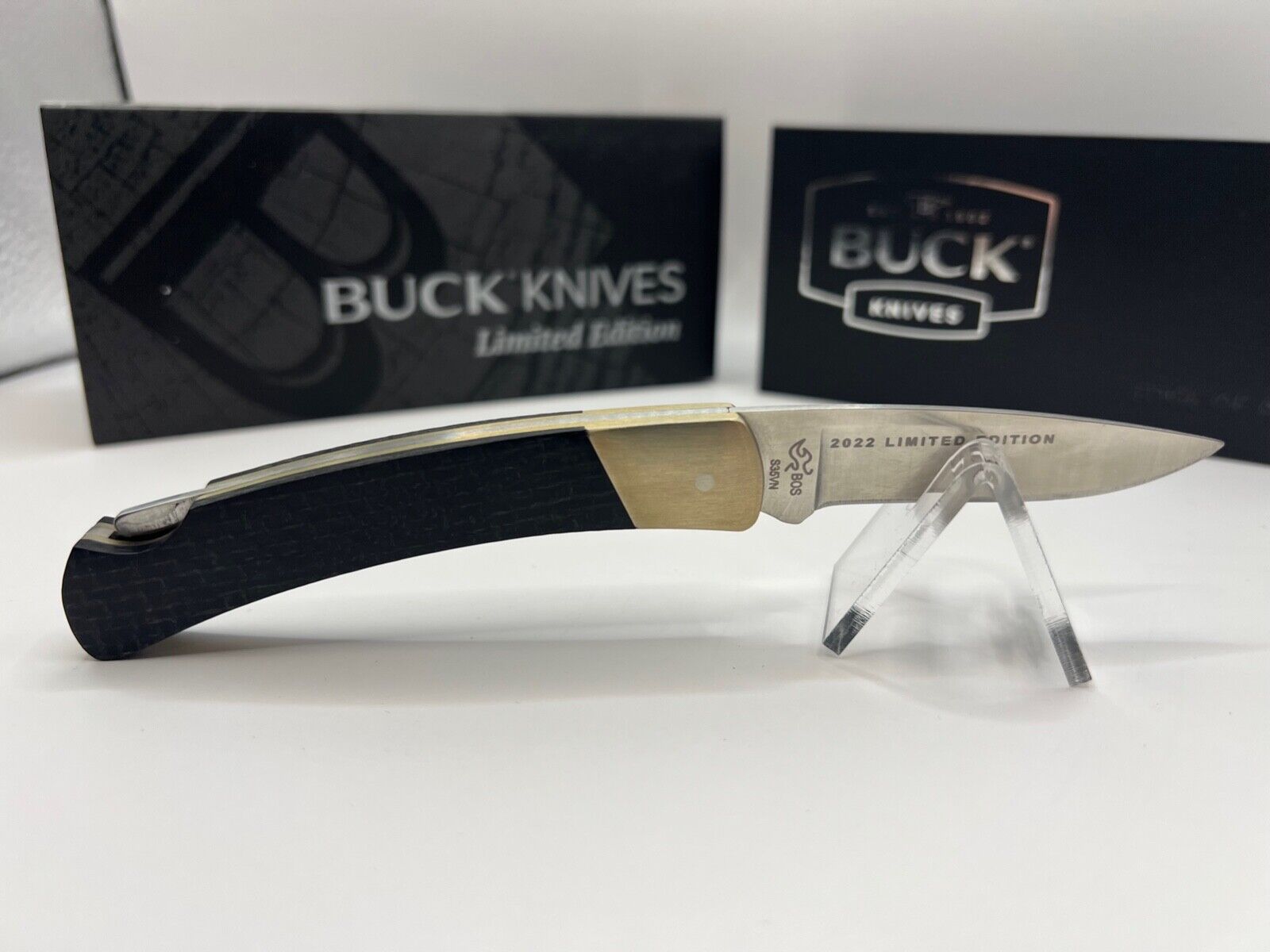 Buck USA 501 Squire 2022 Legacy Collection Knife - Micarta with Nickel, S35VN