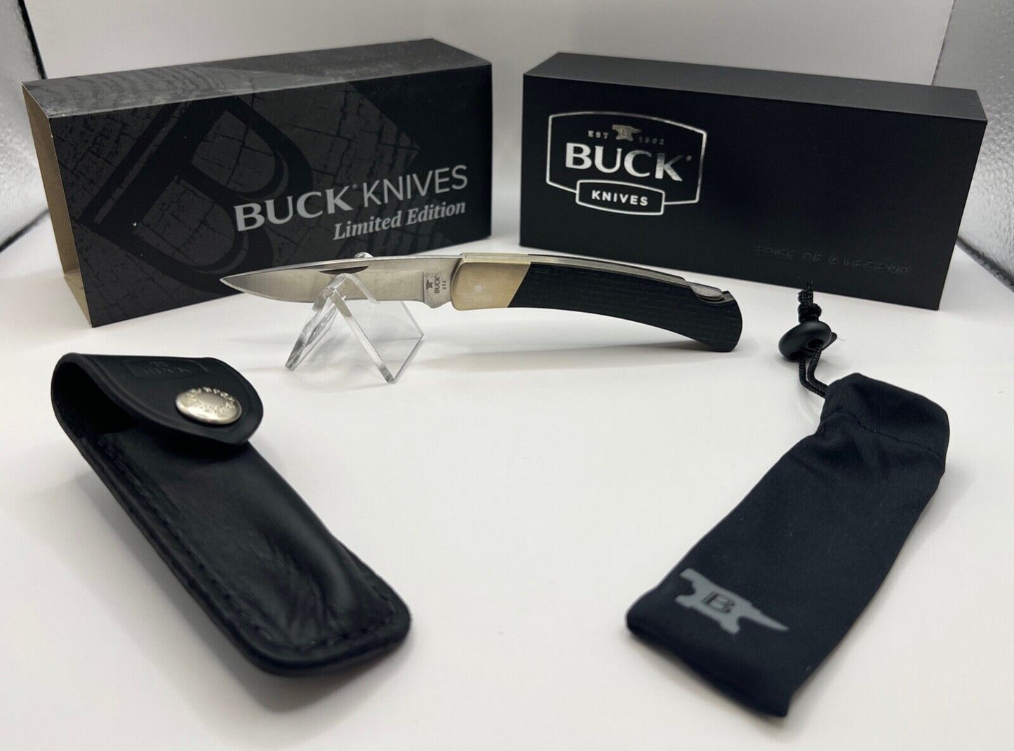 Buck USA 501 Squire 2022 Legacy Collection Knife - Micarta with Nickel, S35VN