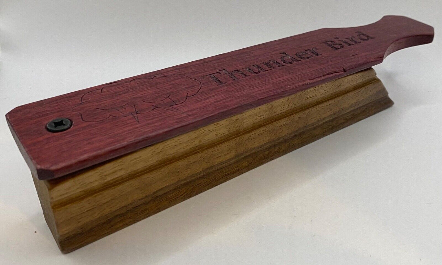 Wooden Amish Crafted Limited "Thunder Bird" Turkey Box Call - 2024, New!