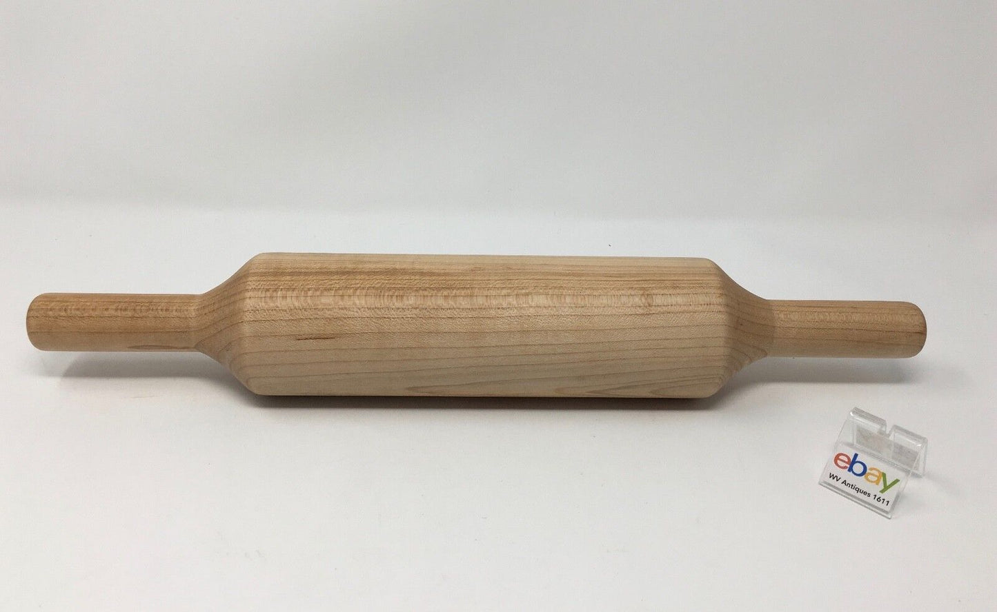 Genuinely Amish Crafted Wooden Rolling Pin - Solid Maple - 15 3/4" Long!