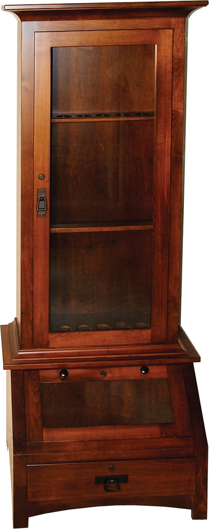 6 Gun Mission Cabinet with Pistol Display