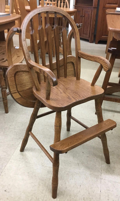 Arrow Back High Chair