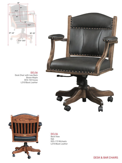 Executive Desk Chair with Low Back