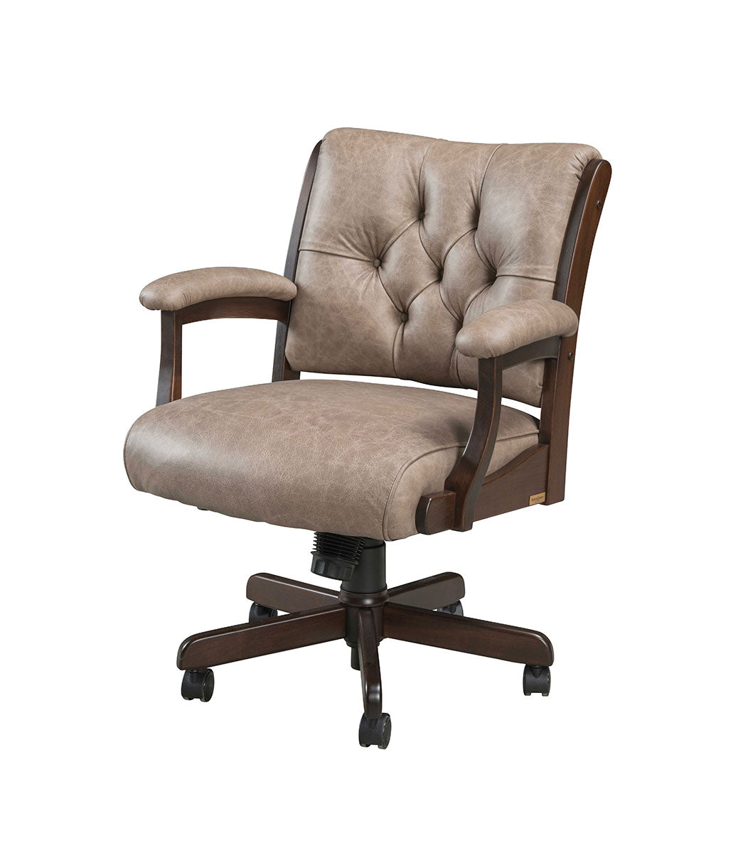 Edelweiss Tufted Desk Chair with Arms