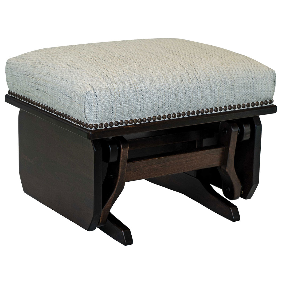 Mission Gliding Ottoman  Solid Sides