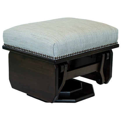 Mission Gliding Swivel Ottoman  Solid Sides