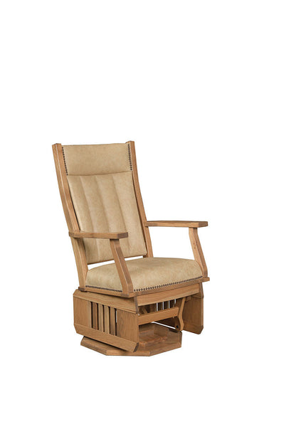 Mission Swivel Glider  Platform Base - Slatted Sides