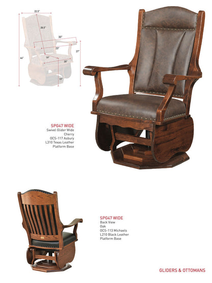 Swivel Glider - Platform Base - Wide