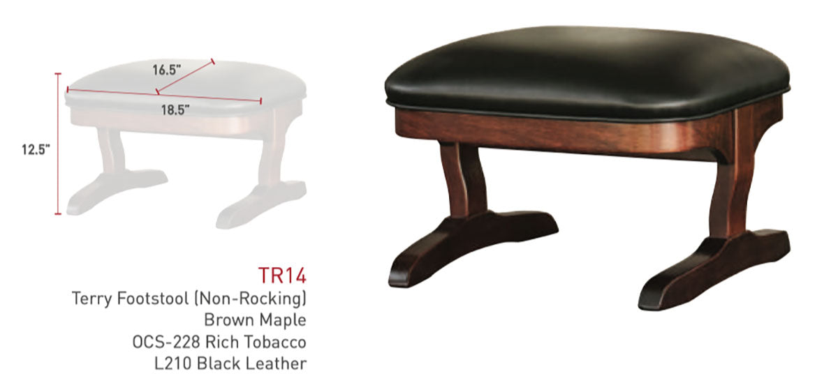 Terry Footstool (Non-Rocking)