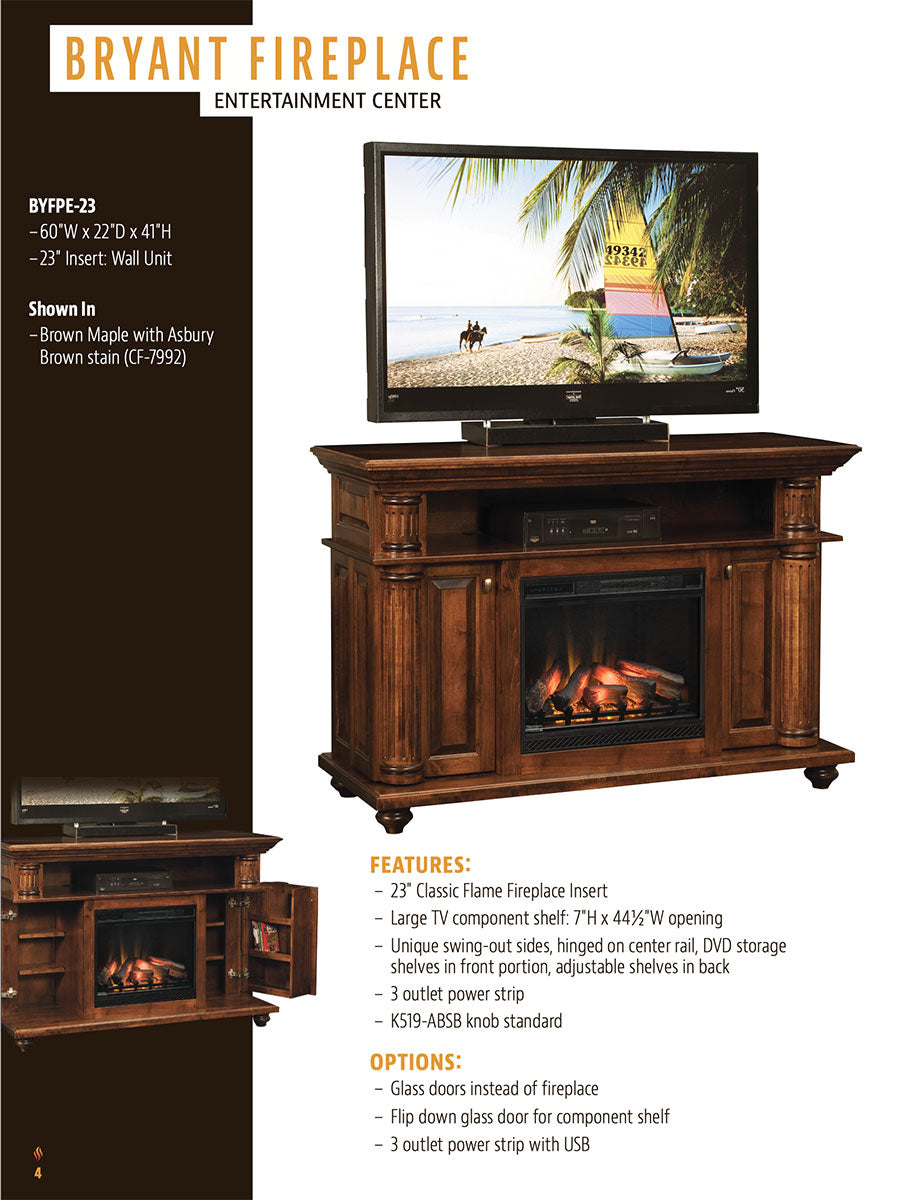 Bryant Fireplace Entertainment Center