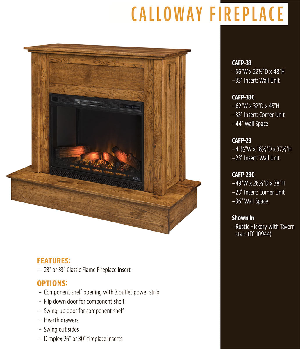 Calloway Wall Fireplace