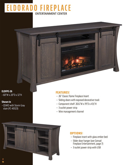 Eldorado Fireplace Entertainment Center