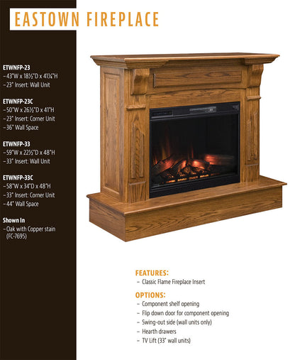 Eastown Wall Fireplace