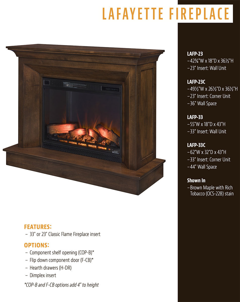 LaFayette Wall Fireplace