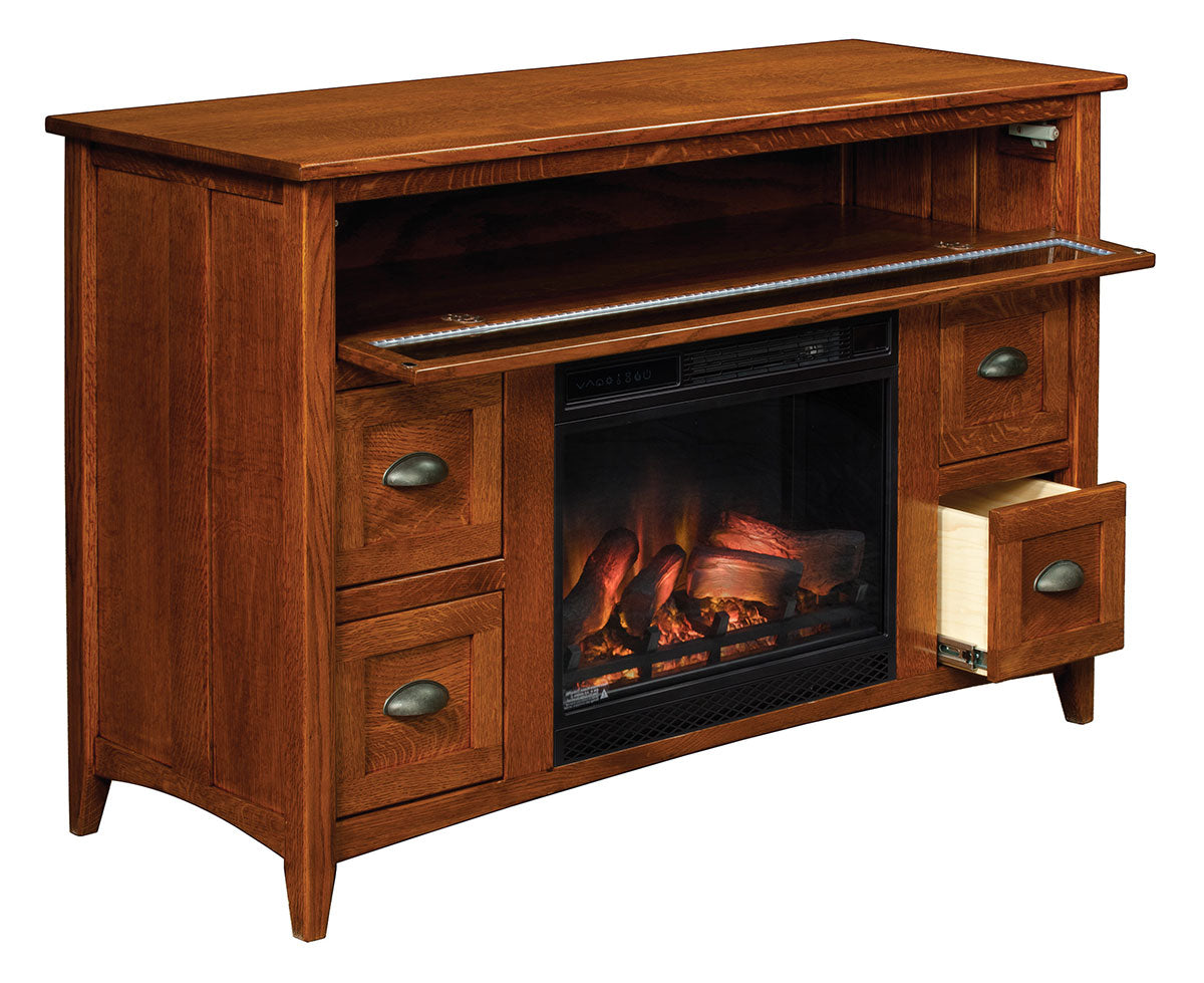 Monroe Fireplace Entertainment Center