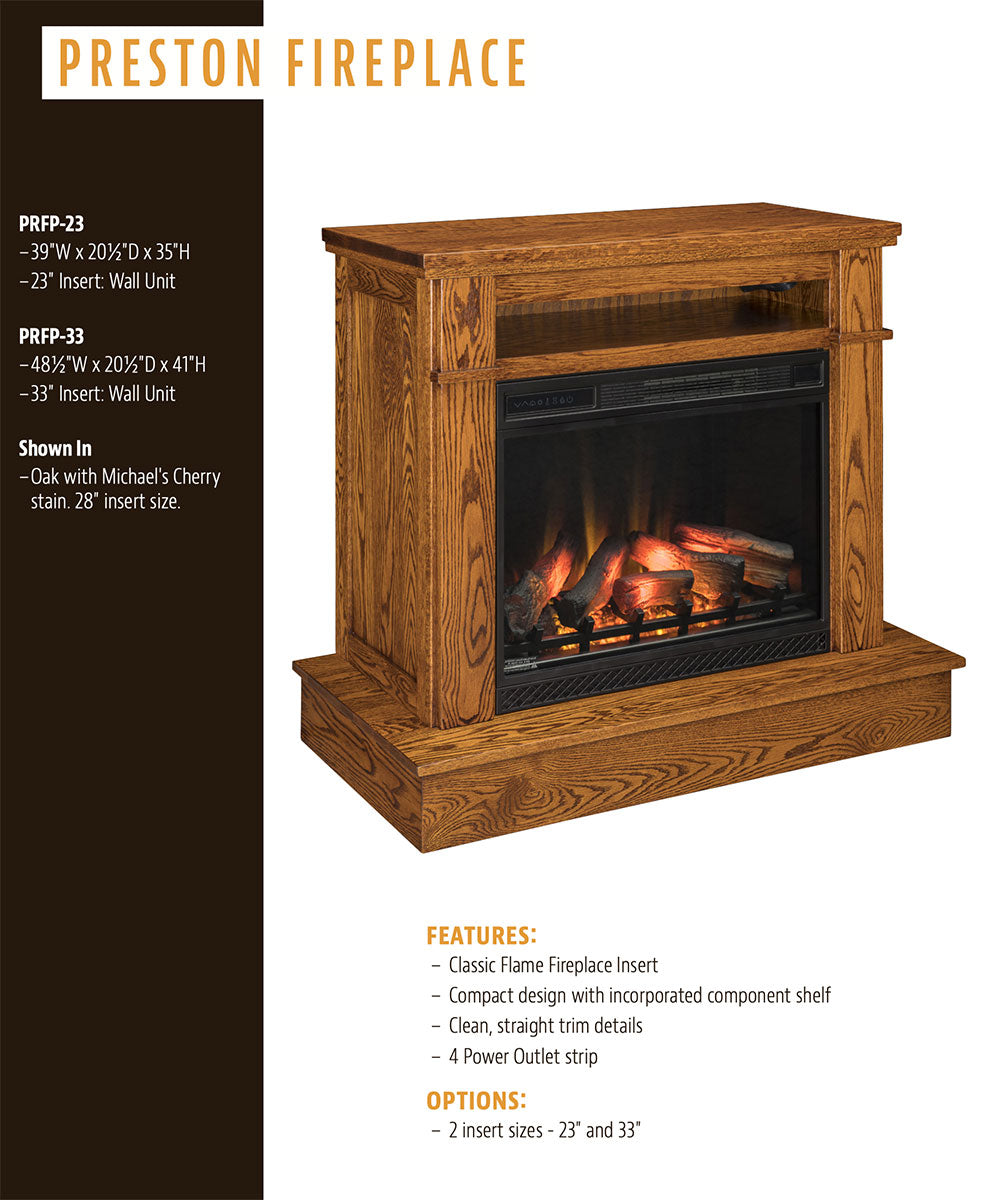 Preston Wall Fireplace