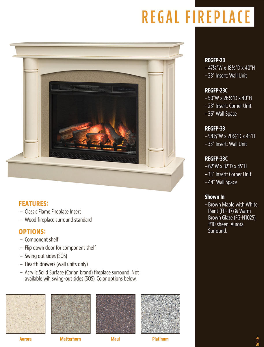 Regal Wall Fireplace