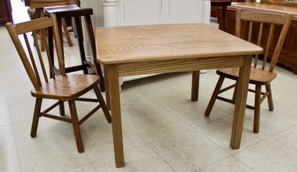 Square Child’s Table with Two Chairs