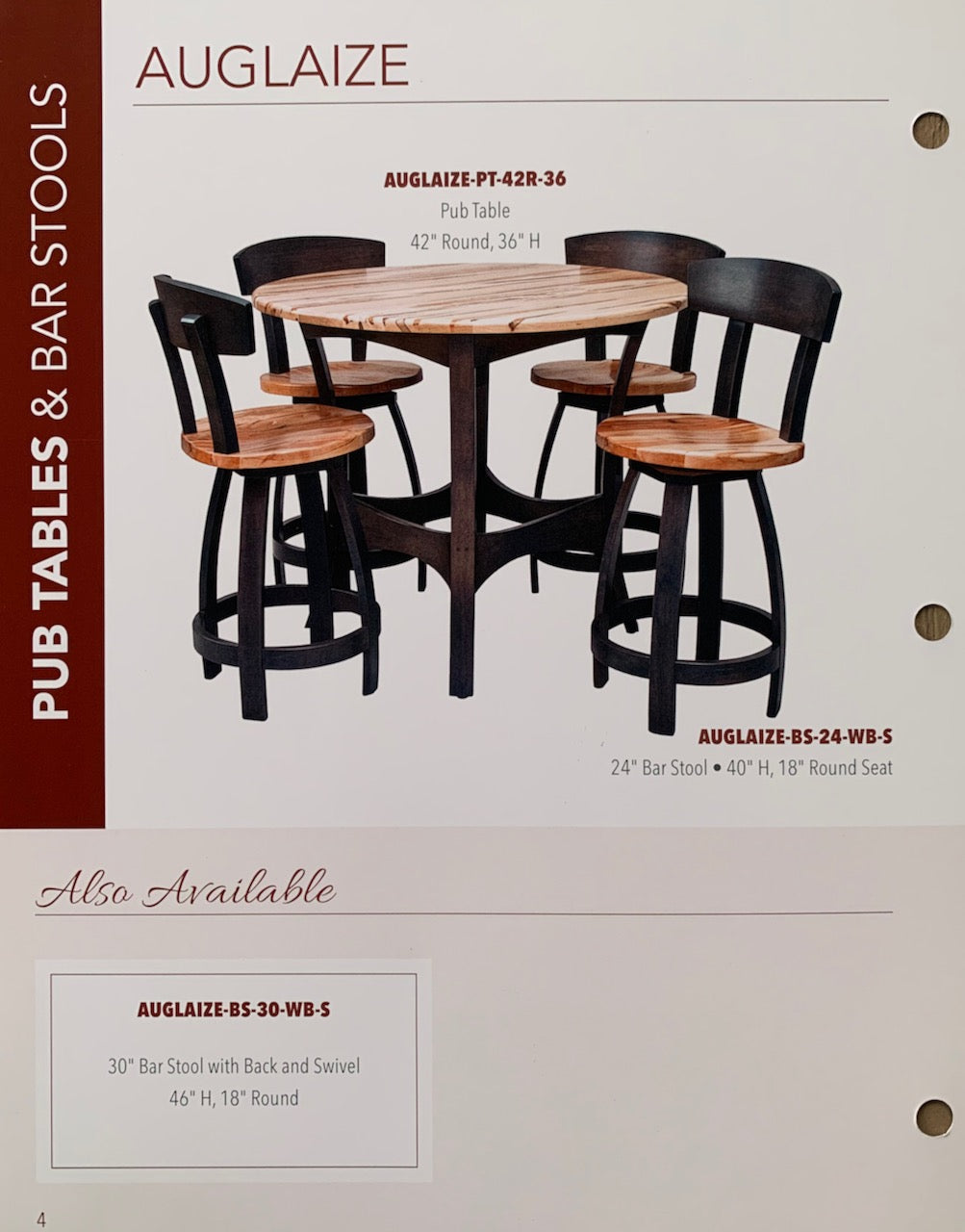 Auglaize Gathering Table and Chair Set