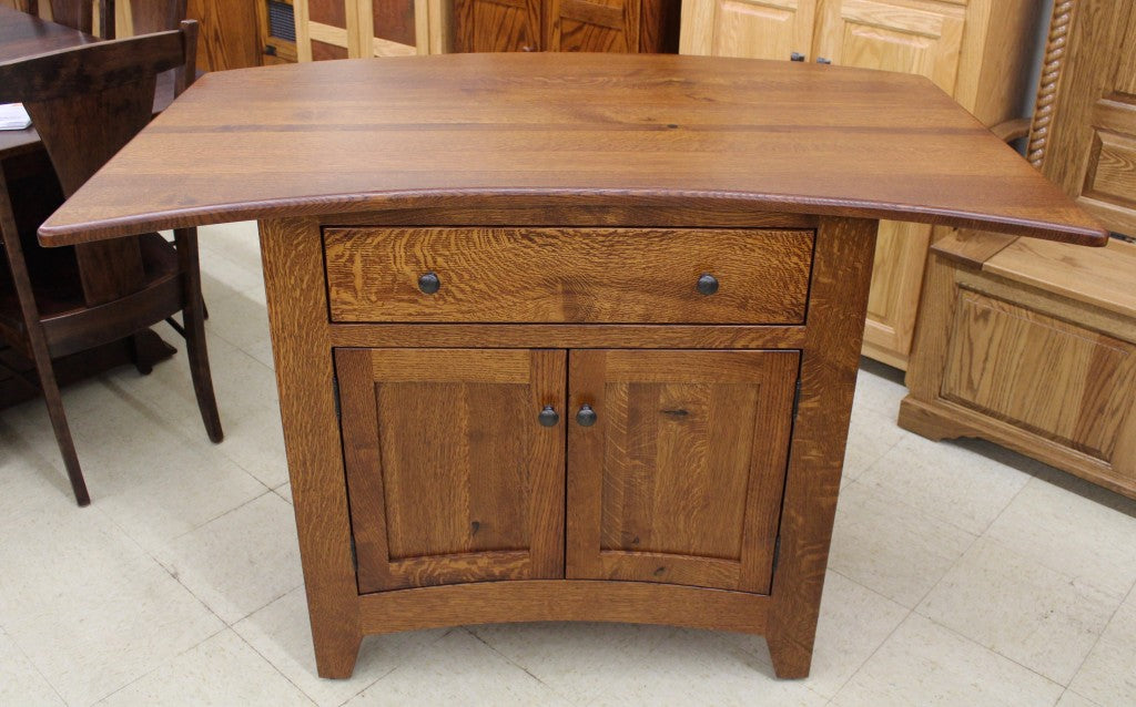 Bowed Top Rustic 1/4 Sawn Oak Island