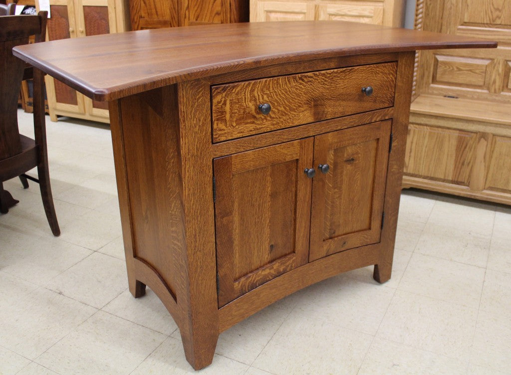 Bowed Top Rustic 1/4 Sawn Oak Island