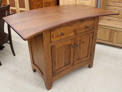 Bowed Top Rustic 1/4 Sawn Oak Island