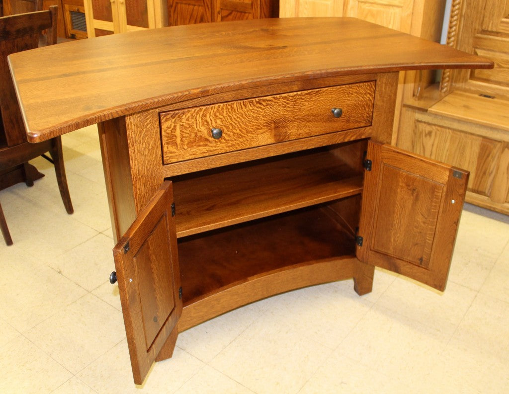 Bowed Top Rustic 1/4 Sawn Oak Island